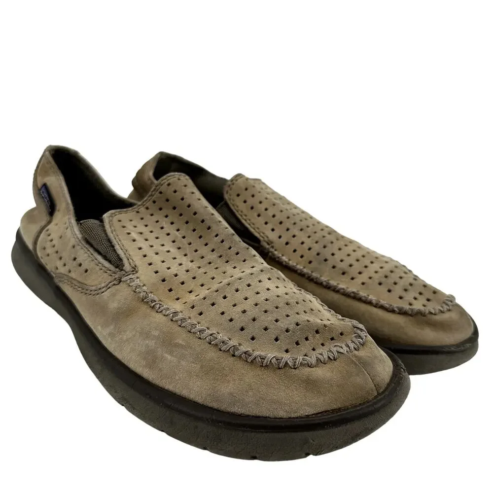 Patagonia Maui Air Retro Khaki Slip On Sneakers Everyday Casual Cozy Beige 10.5